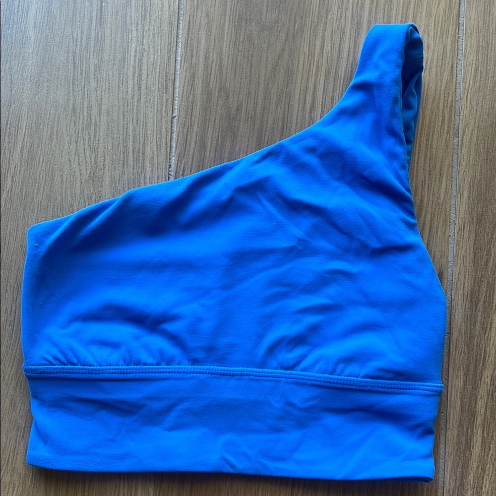 Lululemon Athletica Blue One-Shoulder Top